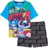 Marvel Pigiama Corto Avengers per Ragazzi - Set Pigiami Corti con Maglietta e Pantaloncini per Bambini - Abbigliamento da Notte Supereroe
