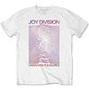 Rock Off officially licensed products Joy Division T Shirt Space Unknown Pleasures Gradient Logo Ufficiale Uomo Bianca Size M