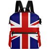 Mnsruu The Union Jack Bright - Zaino da donna in poliuretano, alla moda, antifurto, per la scuola, viaggi, casual, leggero, #01, Etichettalia unica