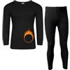 VEARZ® Men Thermals Underwear Long Johns Trouser Winter Baselayer Bottoms Warm Vest T-Shirt Top Full Set Body Warmer for Mens Plus Size S-2XL