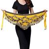 Aatpuss Cintura di Danza del Ventre, Danza del Ventre Cintura, Gonna di Danza del Ventre, per Spettacoli sul Palco, Spettacoli di Compleanno, Spettacoli di Festa(Giallo)