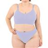 LEELA LAB Reggiseno Senza Ferretto Donna Taglie Forti, Comodo e Versatile con Spalline Regolabili, Realizzato con Tecnologia Seamless Senza Cuciture - Made in Italy