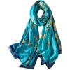 Trillion London® - Sciarpa in seta da donna, firmata, collezione primaverile, leggera, scialle avvolgente, beige, adatta per la vita quotidiana e viaggi, finitura liscia e morbida