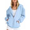 SCBFDI Felpa Personalizzata, Sweatshirt Donna, Felpa Manica Lunga Taglia Grossa Autunno Giacca Stile di Strada Sportivo con Zip Adatto Blazer Tinta