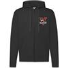 Urban Backwoods 1984 Logo Vintage INGSOC Felpa da Uomo con Cappuccio Zip Hoodie Zipper