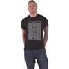 Rock Off officially licensed products Joy Division T Shirt Unknown Pleasures Bianca On Nero Logo Ufficiale Uomo Nero Size L