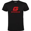 4people Maglietta Nera con Logo Gas Gas 100% Cotone Uomo Taglie S M L XL XXL
