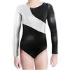 XiaoMoSha Body Ginnastica Artistica Bambina Manica Lunga/Senza Maniche Body Danza Bambina Body Ginnastica Ritmica per Bambine e Ragazze 2-14 Anni
