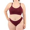 LEELA LAB Reggiseno Senza Ferretto Donna Taglie Forti, Comodo e Versatile con Spalline Regolabili, Realizzato con Tecnologia Seamless Senza Cuciture - Made in Italy