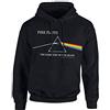 Pink Floyd Felpa con Cappuccio Dark Side of The Moon da Uomo in Nero