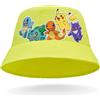 Pokémon Cappello Bambino Cappellino con Visiera da Baseball Regolabile Cappello da Pescatore Bucket Hat Bambina Ragazzi Cappellini Estivi Pikachu Gadget Ufficiale