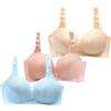 ACMEDE Reggiseno Allattamento Push Up Imbottito 3pcs Reggiseno da allattamento Pizzo senza ferretto con Spalline Regolabili Reggiseno Premaman Gravidanza e Sonno