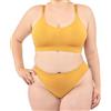 LEELA LAB Reggiseno Senza Ferretto Donna Taglie Forti, Comodo e Versatile con Spalline Regolabili, Realizzato con Tecnologia Seamless Senza Cuciture - Made in Italy