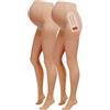 Herzmutter Collant Premaman 20 DEN transparente - Calze Maternitá - Calzamaglia trasparente e comoda - Collant Gravidanza -1200