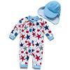 BONVERANO Costume Intero Neonato Manica 3/4 con Protezione UV 50+ con Cerniera