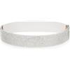 Longwu Cintura da donna con strass glitter scintillanti Cinture larghe in vita elastiche Cinture elastiche argentate per abiti da festa da donna