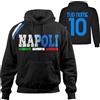 Vestipassioni Felpa Napoli Cappuccio Sport Tifosi Ultras Calcio Supporter Made in Italy