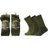 Rozgul 6 paia di calzini militari da uomo, termici, stivali da trekking, stivali da combattimento, stivali da combattimento, calzini caldi in cotone, taglia 39-45 Rozgul®