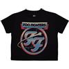 Rock Off officially licensed products Foo Fighters Comet Band Logo Crop Top Size S