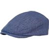 Michear Berretto piatto in lino di alta qualità, classico cappello vintage newsboy, berretto traspirante per uomo e donna, cappello da sole protettivo UV