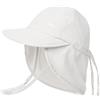 FURTALK Cappello da Sole per Neonati con Risvolto sul Collo UPF 50+ Cappello Estivo Regolabile per Ragazzi e Ragazze, Cappello da Spiaggia