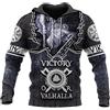 keephen Felpe con Cappuccio vichinghe da Uomo Casual Viking Warrior Odin 3D Stampato Felpa a Maniche Lunghe Pullover Jacket Tops