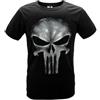 Fuman T Shirt Skull Frank Castle Cosplay Nero Manica Corta Pannello
