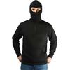 Footex Felpa Stadio Ninja Ultras Stadio con Cappuccio Passamontagna E Cerniera Balaclava