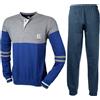 Enrico Coveri Pigiama Uomo Invernale Caldo Cotone Interlock 2155