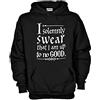 Settantallora - Felpa con Cappuccio KJ789 I Solemnly Swear That I am up to No Good