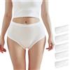 STARLY Biancheria intima usa e getta da donna, a vita alta, comodi, da viaggio, confezione indipendente, mutandine ad asciugatura rapida (bianco, confezione da 5), bianco, XX-Large