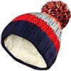 HiFEN® Beanie Winter Hats for Men Women Chunky Soft Cable Knit Skull Warmer Thermal Insulating Double Layer Fleece Liner Pom Pom Headwear