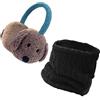 Gifts Treat Ragazze e Ragazzi Paraorecchie, Unisex Bambini Paraorecchie Lavorati a Maglia con Animale Modello