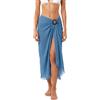 creazioni unique Pareo Donna Mare Lungo 100% Bamboo Made in Italy - Pareo Copricostume da Spiaggia Leggero e Traspirante con Fermapareo in Legno