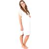MYSANITY Camicia da Parto Viscosa di Bamboo Mezza Manica | Apertura frontale, Manica corta