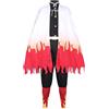 Satdflie Demon Slayer Cosplay Costume Kimono Robe Suit con cintura Set completo uniforme Natale Outfit Anime Fans Regalo