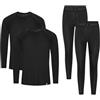 DANISH ENDURANCE Completo Termico Uomo e Donna, Sci e Trekking, 1 o 2 Paia | Completo intimo termico con cuciture piatte e tessuto isolante, per sci, trekking e snowboard, Unisex