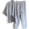 thefancypumpkin Set da meditazione da uomo in stile giapponese con accappatoi kimono