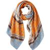 Trillion London® - Sciarpa in seta da donna, firmata, collezione primaverile, leggera, scialle avvolgente, beige, adatta per la vita quotidiana e viaggi, finitura liscia e morbida