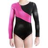 XiaoMoSha Body Ginnastica Artistica Bambina Manica Lunga/Senza Maniche Body Danza Bambina Body Ginnastica Ritmica per Bambine e Ragazze 2-14 Anni