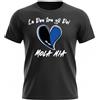 DND DI D'ANDOLFO CIRO T-Shirt Maglia Blu o Nera La dea tra Gli dei Mola Mia per Tifosi Atalanta Calcio celebrativa Champions League 2019-2020 Stampata Direttamente su Tessuto