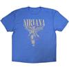 Rock Off officially licensed products Nirvana T Shirt In Utero Band Logo Nuovo Ufficiale Unisex Light Blu