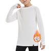 Soneven Maglia Termica a Maniche Lunghe per Ragazzi e Bambini, per Adolescenti, con Foro per Il Pollice, Sportiva, Maglietta Intima Termica