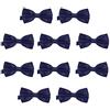 DonDon Set da 10 papillon da uomo 12 x 6 cm già legato e infinitamente regolabile