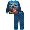 Dragon Ball Z Pigiama per bambini con stampa di Goku e Vegeta, con maglietta a maniche lunghe e pantaloni in cotone con risvolto, set da notte per bambini dai 7 ai 14 anni