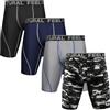 Natural Feelings 9in 4 Pezzi Boxer Uomo Lunghi Mutande Sportive Uomo Assorbimento Dell'umidità Intimo Uomo Elasticizzato Apertura Frontale S-XXL