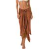 creazioni unique Pareo Donna Mare Lungo 100% Bamboo Made in Italy - Pareo Copricostume da Spiaggia Leggero e Traspirante con Fermapareo in Legno