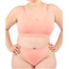 LEELA LAB Reggiseno Senza Ferretto Donna Taglie Forti, Comodo e Versatile con Spalline Regolabili, Realizzato con Tecnologia Seamless Senza Cuciture - Made in Italy
