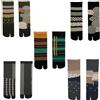 ACMEDE Tabi Giapponesi Calzini con Alluce Separato, 5 Paia di Calzini Cotone Calze Uomo Flip Flop Tabi Toe Calze, Calzini a Due Punte Calze con 2 Dita per Uomini e Donne, Taglia 36-43