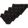 Sloggi Slip Bassi Uomo Men Basic Mini 4P, Nero 7